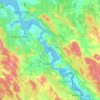 River Tamar topographic map, elevation, relief
