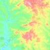 Mairipotaba topographic map, relief map, elevations map