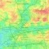Rennes topographic map, elevation, relief
