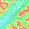 Târgu Mureș topographic map, elevation, relief