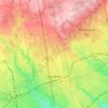Vaughan topographic map, relief map, elevations map