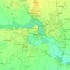 Mantua topographic map, relief map, elevations map
