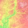 Joliet topographic map, elevation, relief