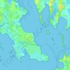 Locmariaquer topographic map, elevation, relief