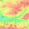 Plumelin topographic map, elevation, relief