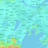 Changzhou City topographic map, relief, elevation