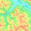 Magnan topographic map, relief map, elevations map