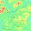 County Cavan topographic map, relief map, elevations map