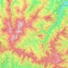 Firenzuola topographic map, relief map, elevations map