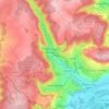 Rozérieulles topographic map, elevation, relief