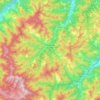 Palazzuolo sul Senio topographic map, relief map, elevations map