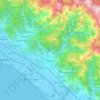 Massa topographic map, relief map, elevations map