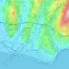Bordighera topographic map, relief map, elevations map