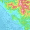Camaiore topographic map, relief map, elevations map