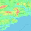 County Waterford topographic map, relief map, elevations map