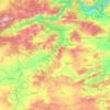 Çorum topographic map, elevation, relief