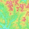 Esteribar topographic map, relief map, elevations map