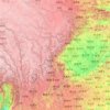 Sichuan topographic map, relief, elevation