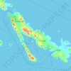 Molat topographic map, elevation, relief