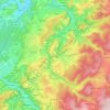 Érezée topographic map, elevation, relief