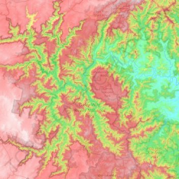 Oxley Wild Rivers National Park Map Oxley Wild Rivers National Park Topographic Map, Elevation, Relief
