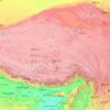 Tibet topographic map, relief, elevation
