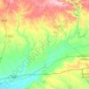 Niebla topographic map, elevation, relief
