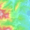 Piedigriggio topographic map, relief map, elevations map