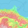 Sinop topographic map, elevation, relief