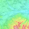 Pavia topographic map, elevation, relief
