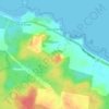 Edgcumbe Beach topographic map, elevation, relief