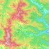 Carro topographic map, relief map, elevations map