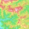 Stazzema topographic map, relief map, elevations map