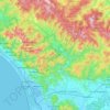 LU topographic map, relief map, elevations map