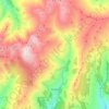 Trevélez topographic map, elevation, relief