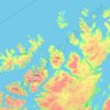 Hammerfest topographic map, elevation, relief