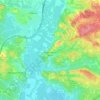 Castelnau-de-Guers topographic map, relief map, elevations map