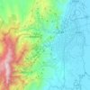 Cali topographic map, elevation, relief