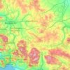 AV topographic map, relief map, elevations map