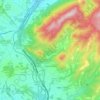 Unzué topographic map, relief map, elevations map