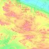 Karijini National Park topographic map, elevation, relief