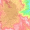 Guatapé topographic map, elevation, relief
