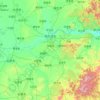 Harbin City topographic map, relief, elevation