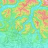 Como topographic map, relief map, elevations map