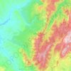 Cazorla topographic map, elevation, relief