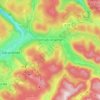 Xonrupt-Longemer topographic map, elevation, relief