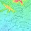 Bergamo topographic map, elevation, relief