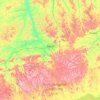 Placas topographic map, relief map, elevations map