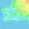 Penmarc'h topographic map, elevation, relief