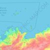 Perros-Guirec topographic map, elevation, relief